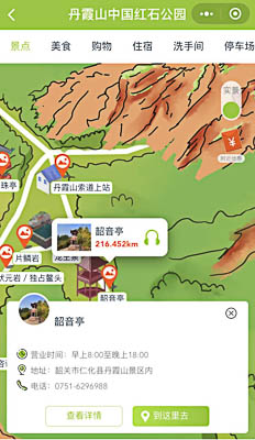 江阴景区手绘地图智慧导览和语音结合，让景区“活”起来