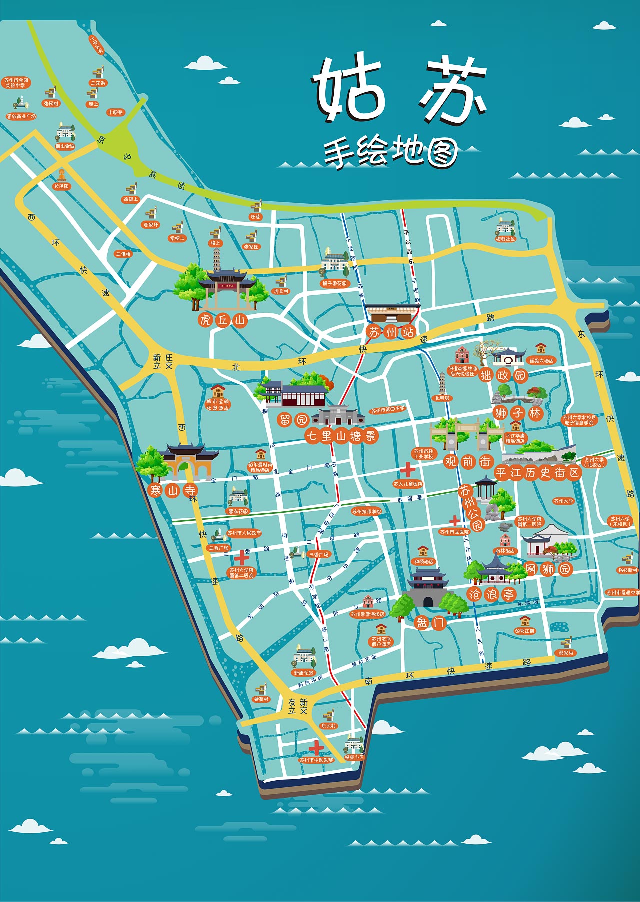 江阴手绘地图景区的文化宝藏